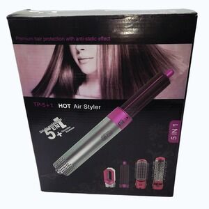 TP-5+1 5-in-1 Hot Air Styler 1000W Curling Brush Dryer Set US Plug